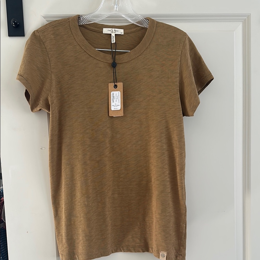 Rag & Bone Khaki slub T-Shirt